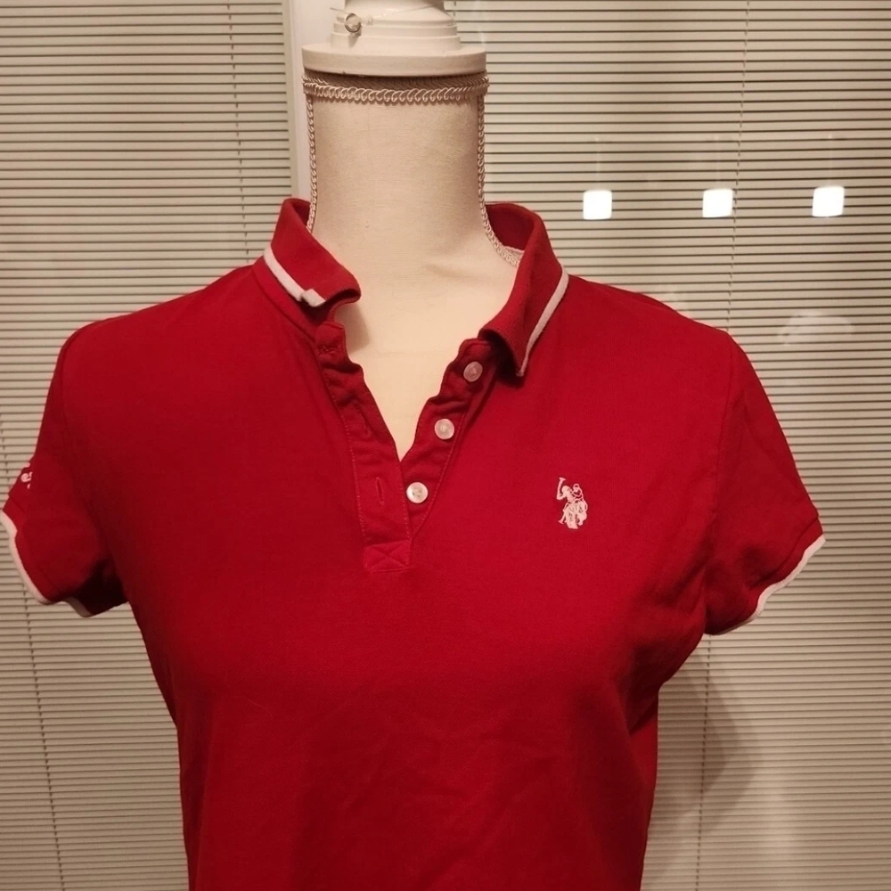 U.S. Polo Assn. Women's Classic Red Polo Tee